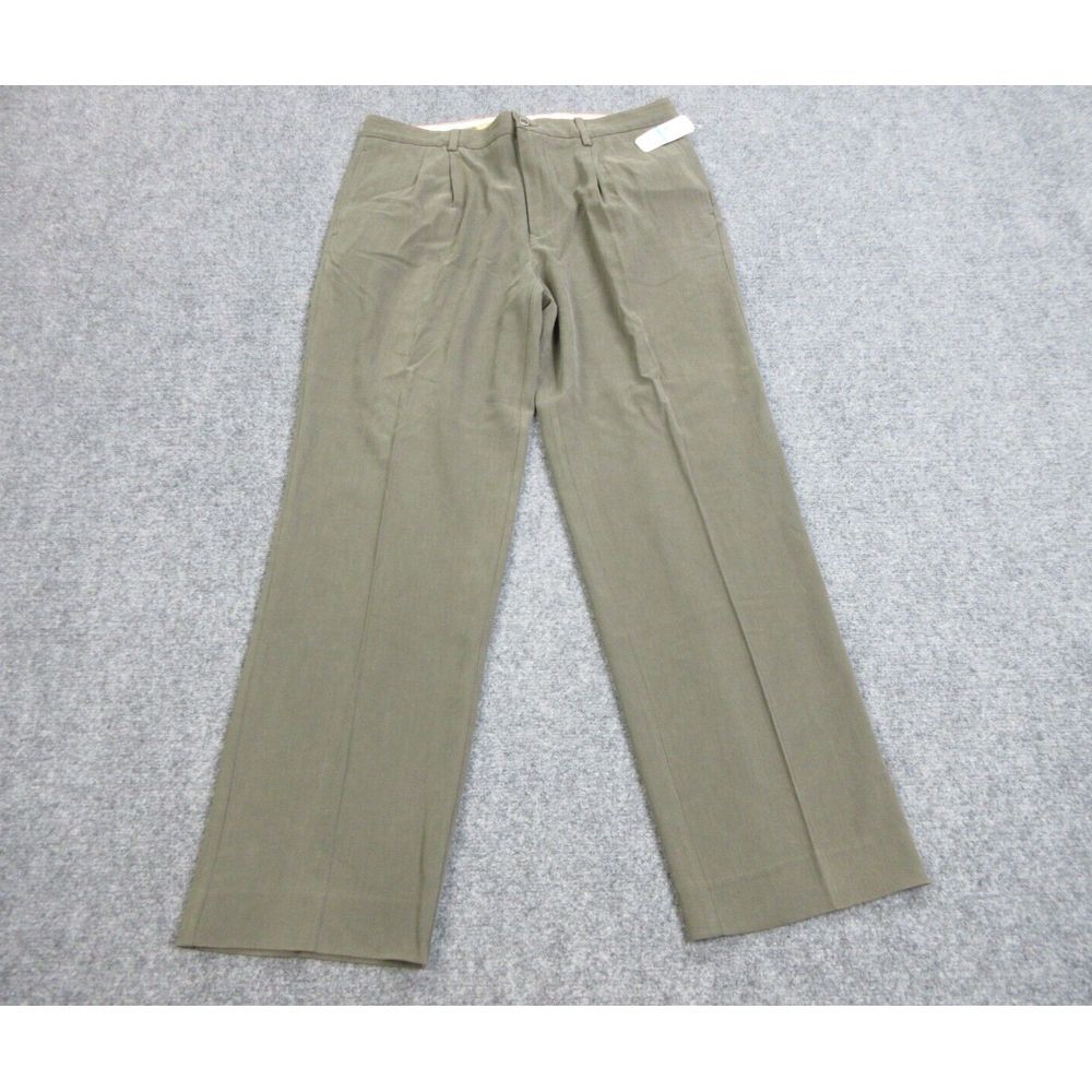 Tommy Bahama Pants Mens 36 Green Silk Blend‎ Lightweight Pocket Casual 36X32 NEW